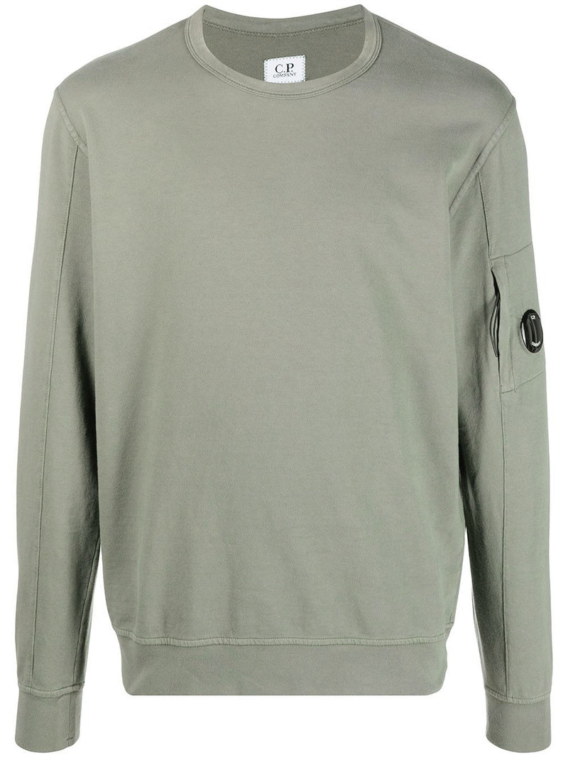 CP Company Light Fleece Sweatshirt in Grey MOON MIST
