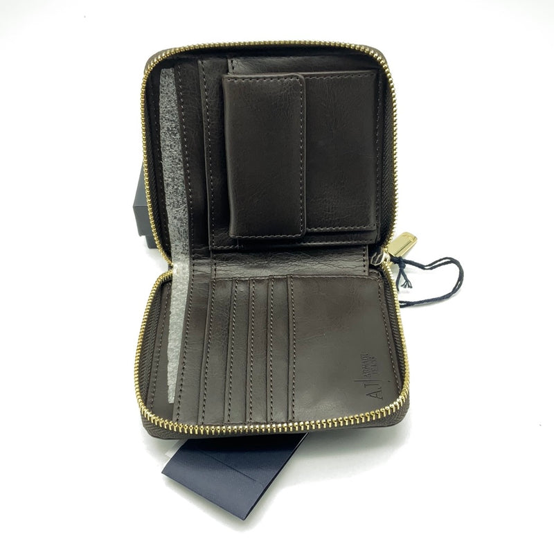 Armani Jeans Ladies Bi Fold Leather Boxed Wallet Purse 05V36 97 Brown